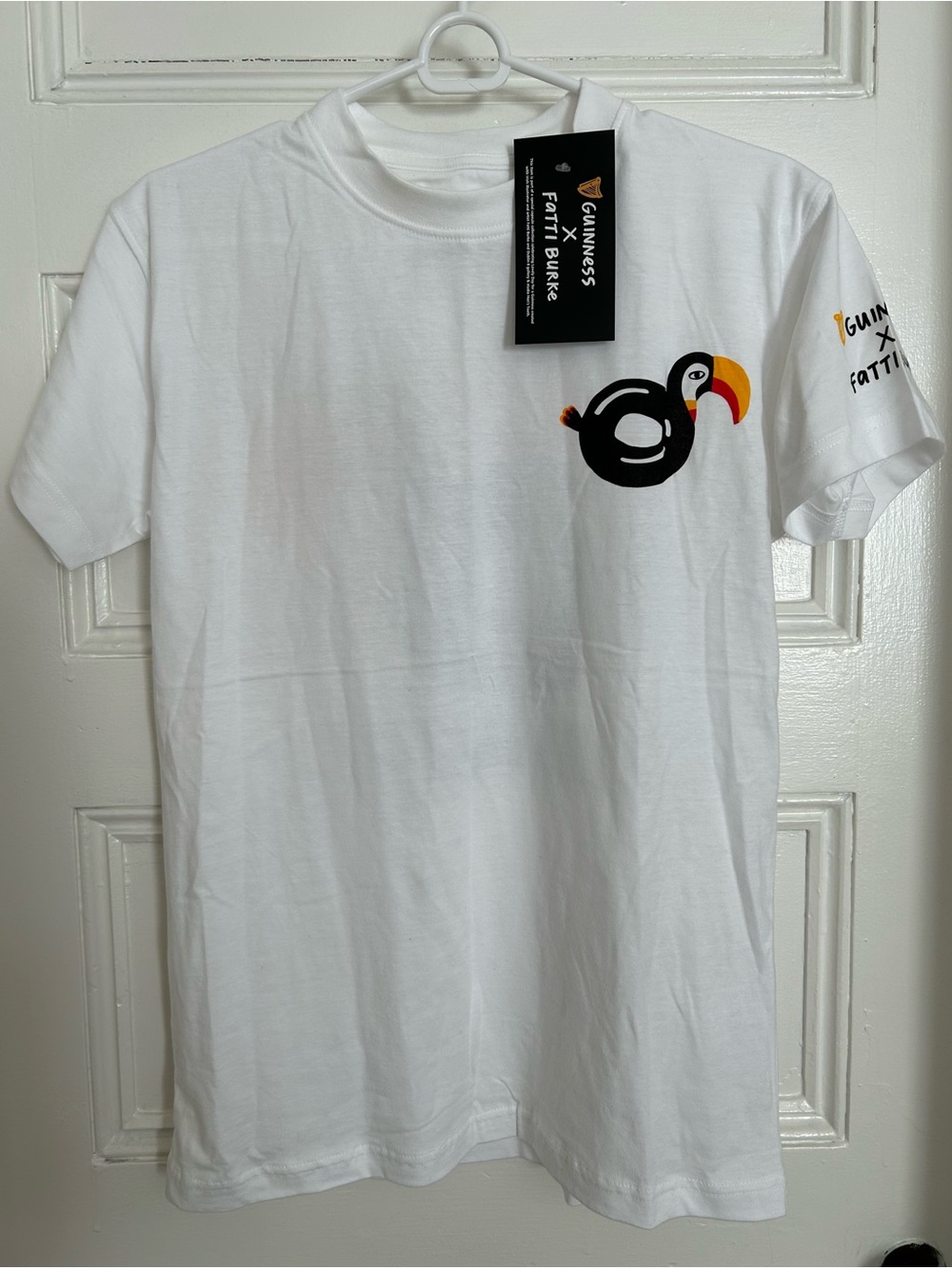 Fatti Burke “Lovely Day for a Guinness” Toucan White Tee